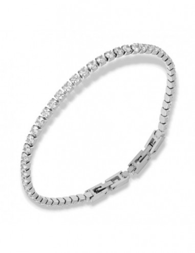 Bracciale Acciaio Tennis Zirconi Bianchi [c5198210]