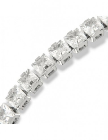 Bracciale Acciaio Tennis Zirconi Bianchi [2f5ab3a3]