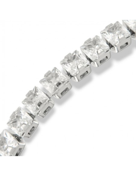 Bracciale Acciaio Tennis Zirconi Bianchi [2f5ab3a3]