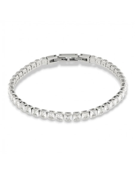 Bracciale Acciaio Tennis Zirconi Bianchi [2a0af4bd]