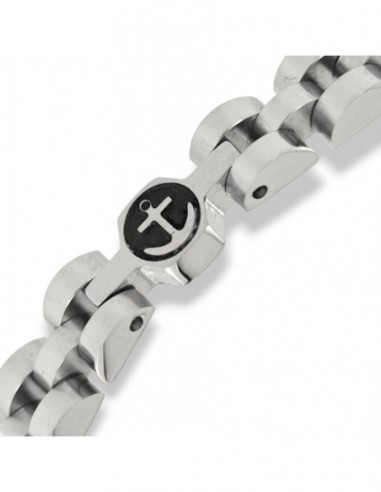 Bracciale Acciaio Maglia Jubilee Timone Nero [8a2b0d7b]