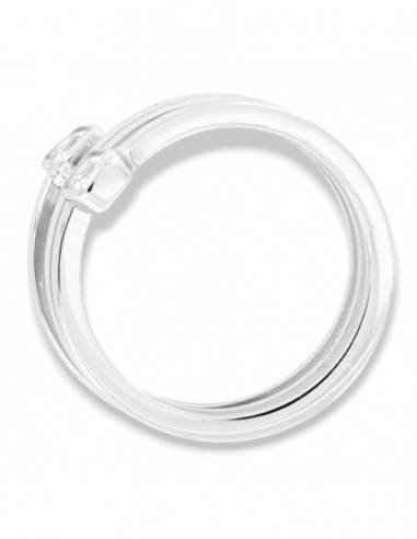 Anello Argento Rodiato Intrecciato Zirconi Bianchi [937f53d2]