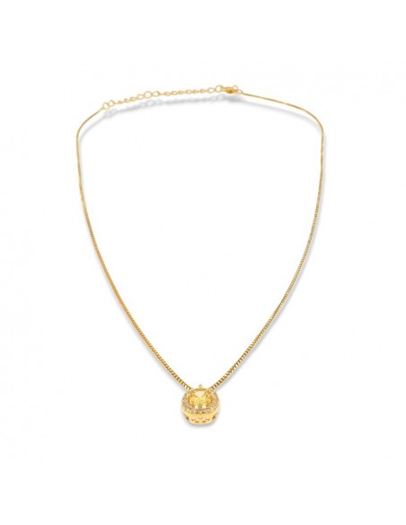 Collana Argento Dorato Punto Luce Zirconi Bianchi [aa9af9d7]