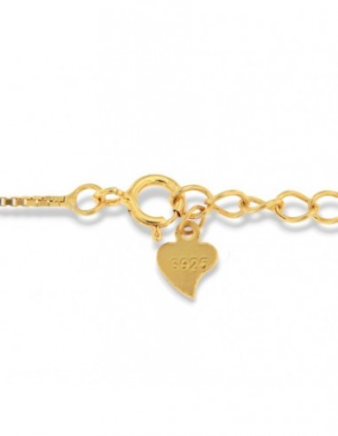 Collana Argento Dorato Punto Luce Zirconi Bianchi [afcabec9]