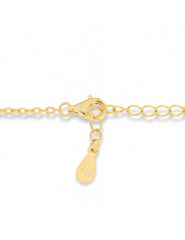 Collana Argento Dorato Punto Luce Bianco Goccia [783cb9ae]