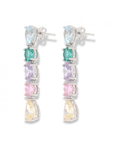 Orecchini Argento Rodiato Punto Luce Pendente [5b673702]