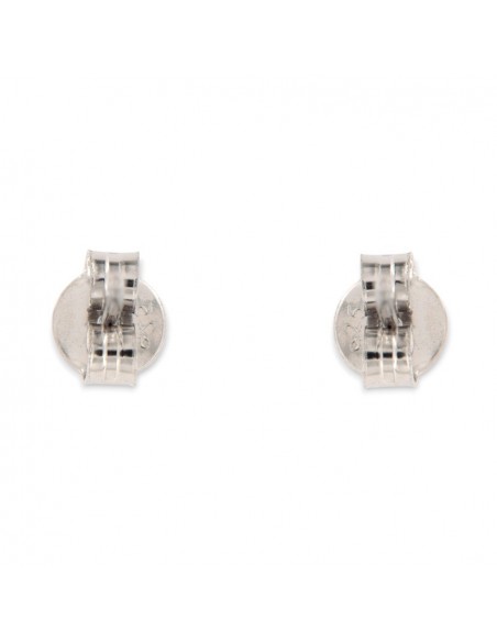 Orecchini Argento Rodiato Punto Luce Zirconi Rosa 4MM [c5fe8957]