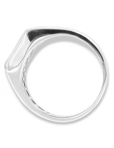 Anello Argento Rodiato Chevalier Zirconi Bianchi [c8c9b238]