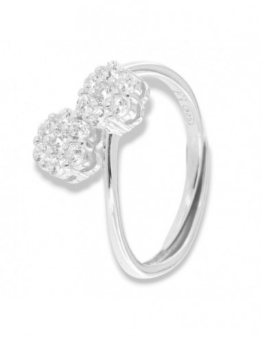 Anello Argento Rodiato Magic Intrecciato Gambo Regolabile [99814f44]