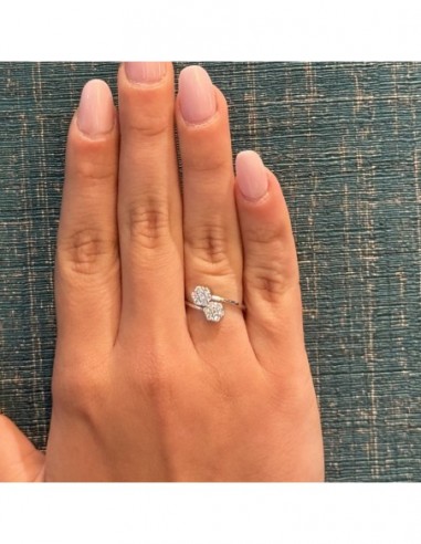 Anello Argento Rodiato Magic Intrecciato Gambo Regolabile [24875a47]