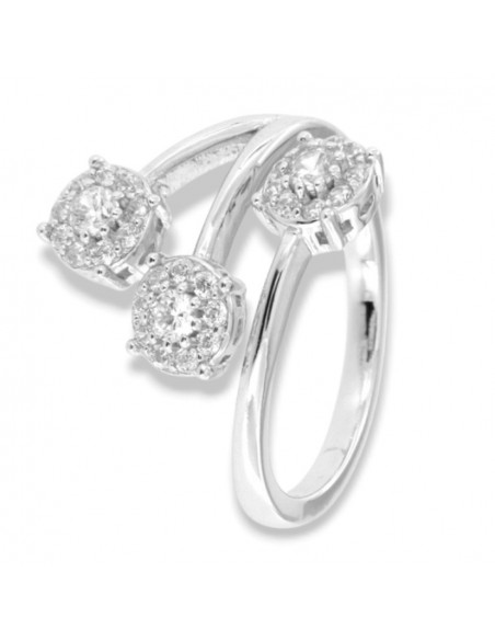 Anello Argento Rodiato Trilogy Magic Gambo Intrecciato [54e24177]
