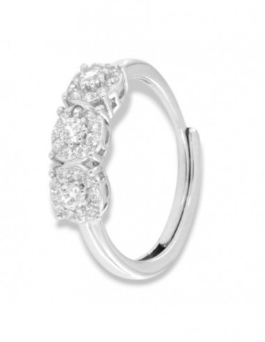 Anello Argento Rodiato Trilogy Magic Zirconi Bianchi [5aaa198b]