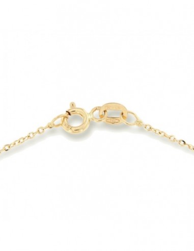 Collana Oro Giallo Maglia Rollo Diamantata 1,55Gr [8a3d4622]