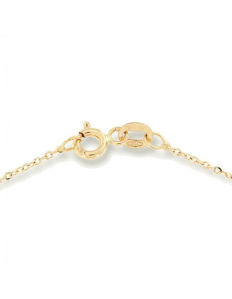 Collana Oro Giallo Maglia Rollo Diamantata 1,55Gr [8a3d4622]