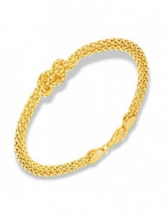 Bracciale Argento Dorato Nodo Centrale [5372e68b]
