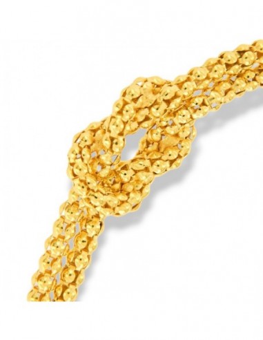 Bracciale Argento Dorato Nodo Centrale [6eb5fa1d]
