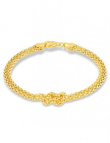 Bracciale Argento Dorato Nodo Centrale [6be5bd03]