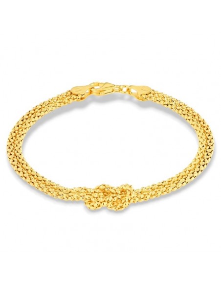 Bracciale Argento Dorato Nodo Centrale [6be5bd03]