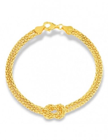 Bracciale Argento Dorato Nodo Centrale [dcf87c07]