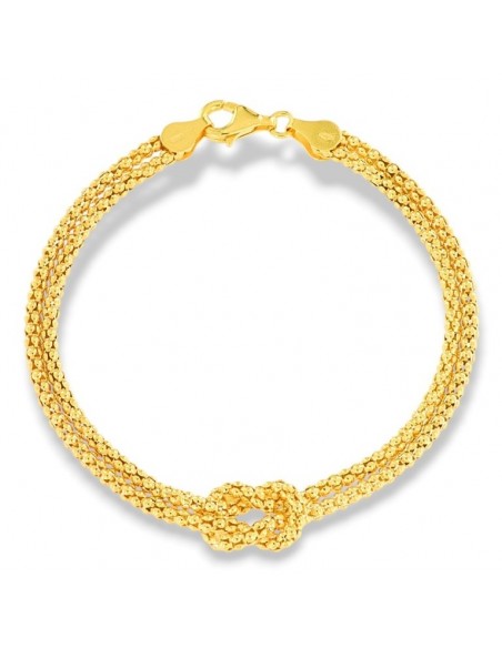 Bracciale Argento Dorato Nodo Centrale [dcf87c07]