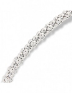 Bracciale Oro Bianco Maglia Popcorn 3MM 4,80GR [b35d37f4] 2