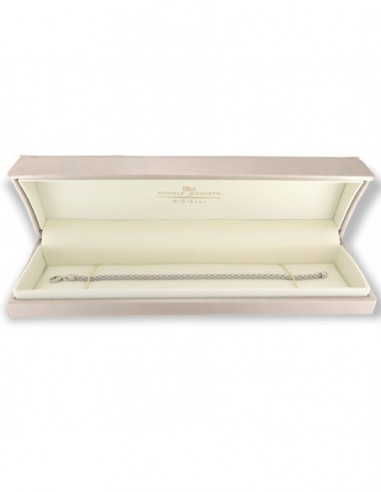 Bracciale Oro Bianco Maglia Popcorn 3MM 4,80GR [644f34f5]