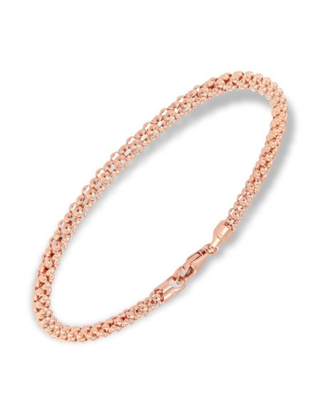 Bracciale Oro Rosa Maglia Popcorn 3MM 5,85GR [432831d9]