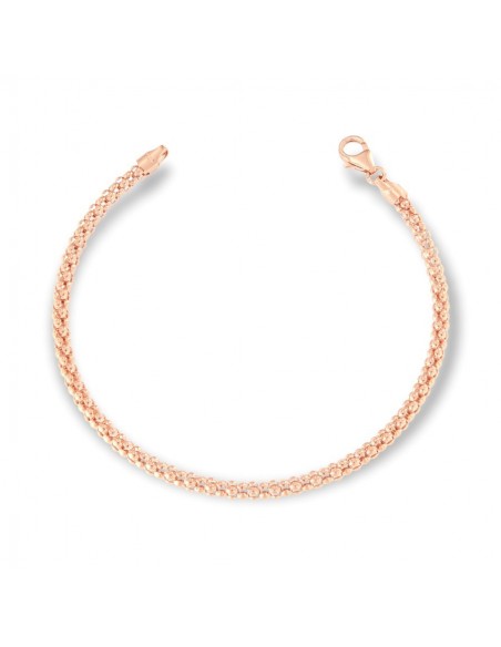 Bracciale Oro Rosa Maglia Popcorn 3MM 4,95GR [5b32babb]