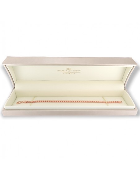 Bracciale Oro Rosa Maglia Popcorn 3MM 4,95GR [5e62fda5]