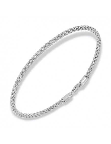 BRACCIALE ORO BIANCO MAGLIA Popcorn 3,85 GRAMMI [df08f254]