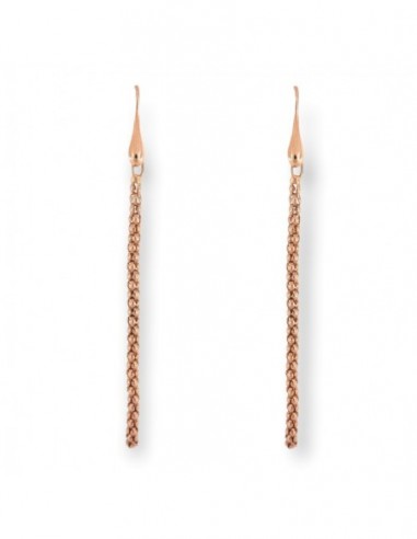 Orecchini Argento Rosato Ciuffo Maglia Popcorn [5f09111a]