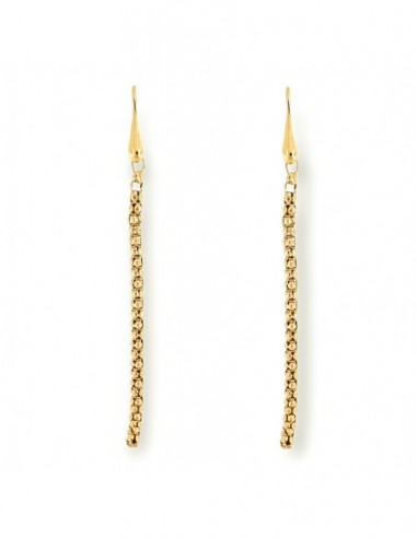 Orecchini Argento Dorato Ciuffo Maglia Popcorn [e814d01e]