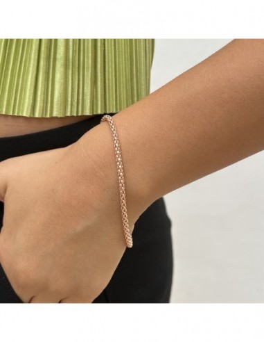 Bracciale Oro Rosa Maglia Popcorn 5GR 5MIS [7284bfb5]