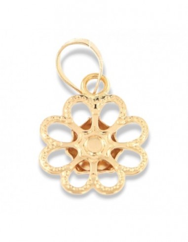 Ciondolo Oro Giallo Coccinella Fiore [19d7d468]