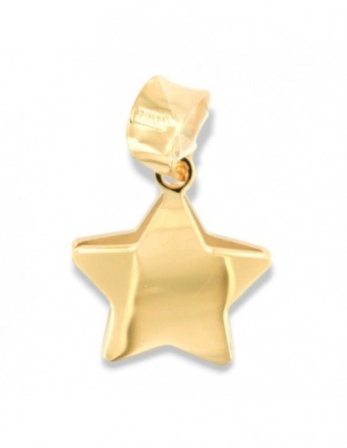 Ciondolo Oro Giallo Stella Bordi Oro Bianco [fe90ca0a]
