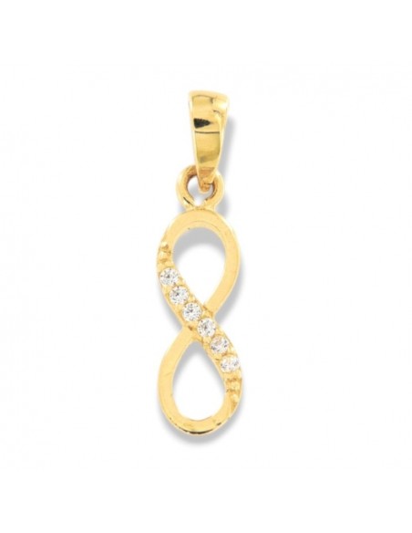 Ciondolo Oro Giallo Infinito Zirconi Bianchi [b9769c0f]