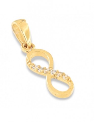 Ciondolo Oro Giallo Infinito Zirconi Bianchi [6e878611]