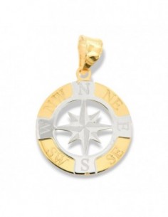 Ciondolo Oro Giallo Rosa Dei Venti Centro Oro Bia [0e6b5d0b]
