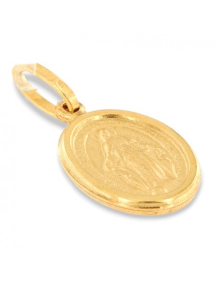 CIONDOLO ORO GIALLO MEDAGLIA MADONNA MIRACOLOSA 1G [5912da6e]
