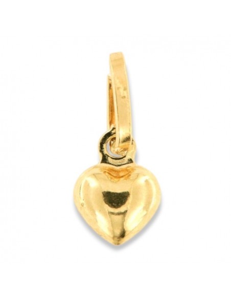 Ciondolo Oro Giallo Cuore Sfaccettato Liscio Retro [2c69f25f]