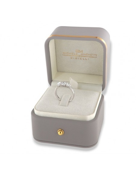 Anello Oro Bianco Trilogy Zirconi Degradè 4,5MM [57938000]