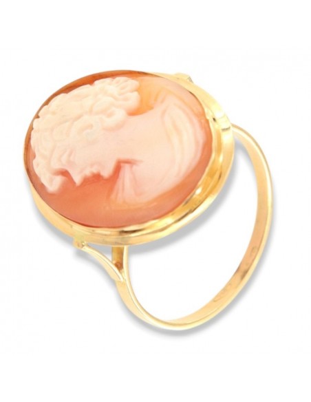 Anello Oro Giallo Cammeo [e0b832a7]