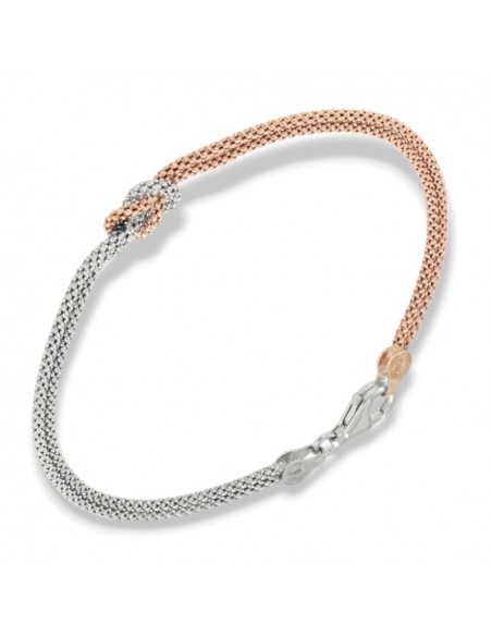 Bracciale Argento Rodiato Nodo Centrale [862a6bc1]