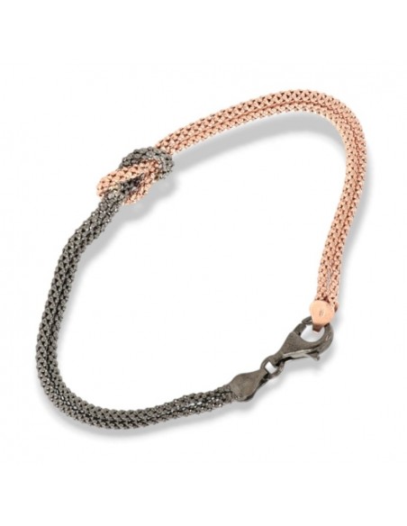 Bracciale Argento Rosato Nodo Centrale [3467eddb]