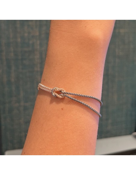 Bracciale Argento Rosato Nodo Centrale [e7940076]