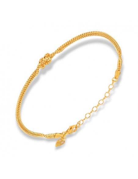 Bracciale Argento Dorato Maglia Veneziana Nodo [bf6a32f7]