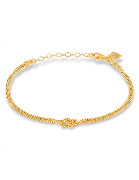 Bracciale Argento Dorato Maglia Veneziana Nodo [dc7b16a7]