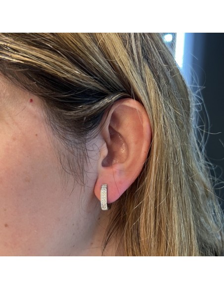 Orecchini Argento Rodiato Cerchi Ovali [897c3f11]