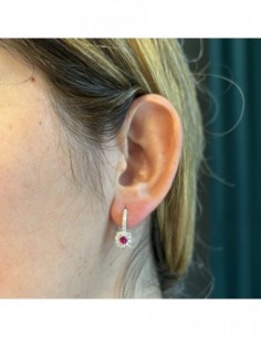 Orecchini Argento Rodiato Monachina Magic Rosso [49bba4dd] 2
