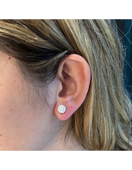 Orecchini Argento Rodiato Punto Luce Magic 4MM [b94a8acc]